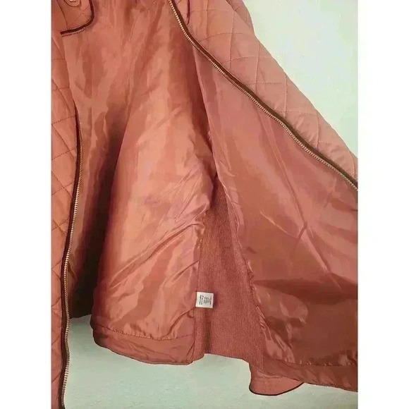 Active USA Womens Pink Quilted Zip Up Jacket Size 3XL - Picture 5 of 7